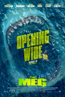 Theatrical poster for the 2018 feature film The Meg